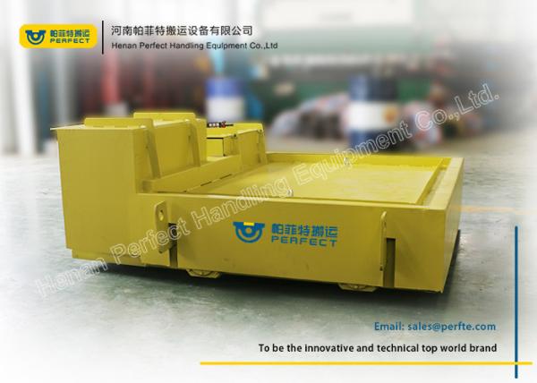Steel Coil Transfer Trolley / Electric Transport Cart With 25 Ton Loading Capacity