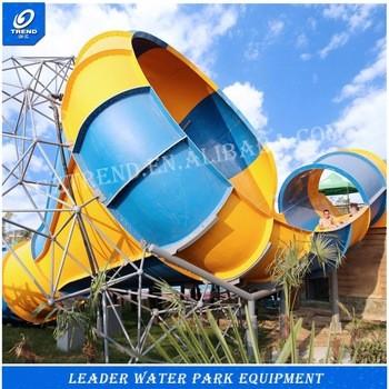 Comercial Indoor Water Play Small Slide / Water Park Ride 100m3 / Hr Water Supply