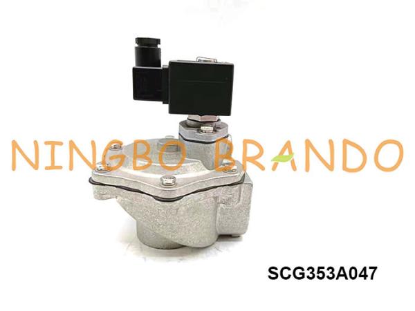 1,5 pilote intégral Pulse Valve 12VDC 24VDC 110VAC 220VAC du diaphragme SCG353A047 à angle droit