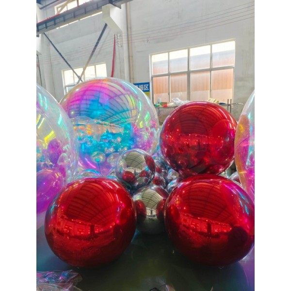 Hot Sales Giant Silver Disco Ballon Shinny Inflatable Mirror Ball PVC Inflatable Event Decoration Wedding Gold Silver Ball