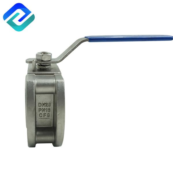 Pull Handle Manual Wafer Type Flanged Casting Ball Valve