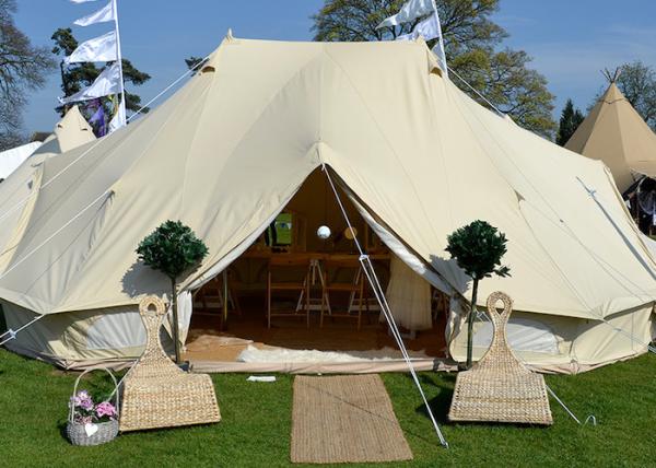 400X600X300CM Beige Cotton Canvas Outdoor Camping Tents Emperor Bell Tent Single Layer