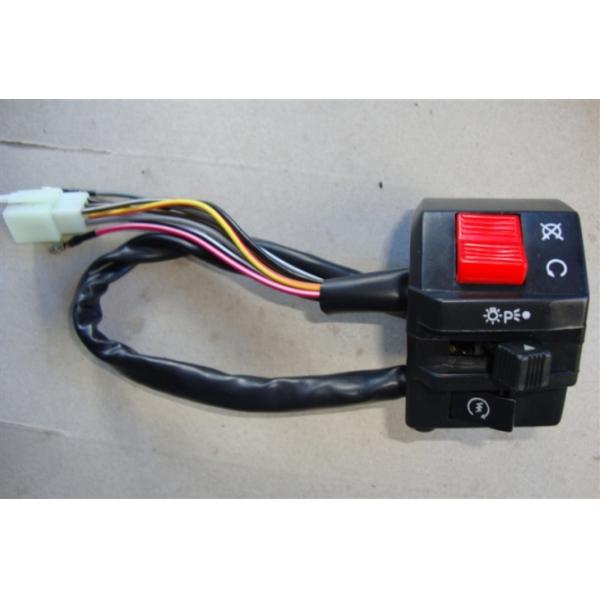 Russia Motorcycle Handlebar Toggle Switch , Black 7/8 Inch Handlebar Mounted Switch