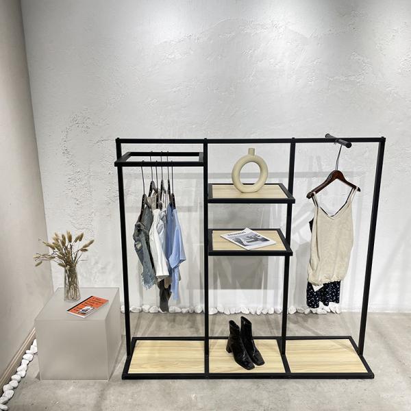 Metallic Children's Apparel Racks with Shoe Shelves 300KG Capacity Durable and Sturdy