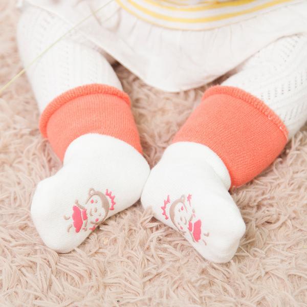 Custom logo, design cute babes pure cotton non-slip socks