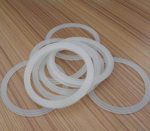 Clear Flat Silicone Rubber Gasket , Rubber Seal O Ring For Light Bulb