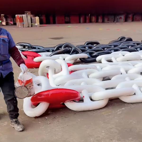 87 mm Grade3 - haute résistance alliage d'acier de la chaîne d'ancrage de la chaîne d'ancrage Positionnement du navire