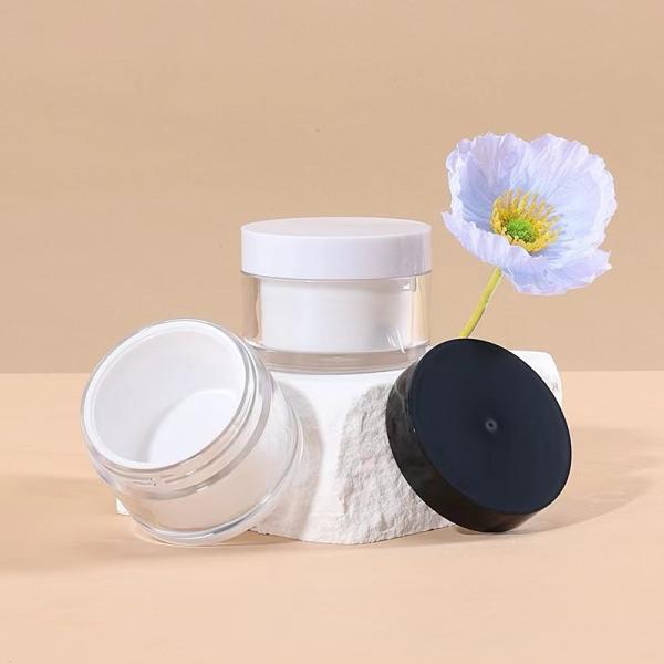 Tarro de crema AS PP personalizado 15g 50g Doble Capa
