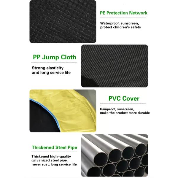 батут на открытом воздухе весны 12ft свободный профессиональный с приложениями с безопасной сетью