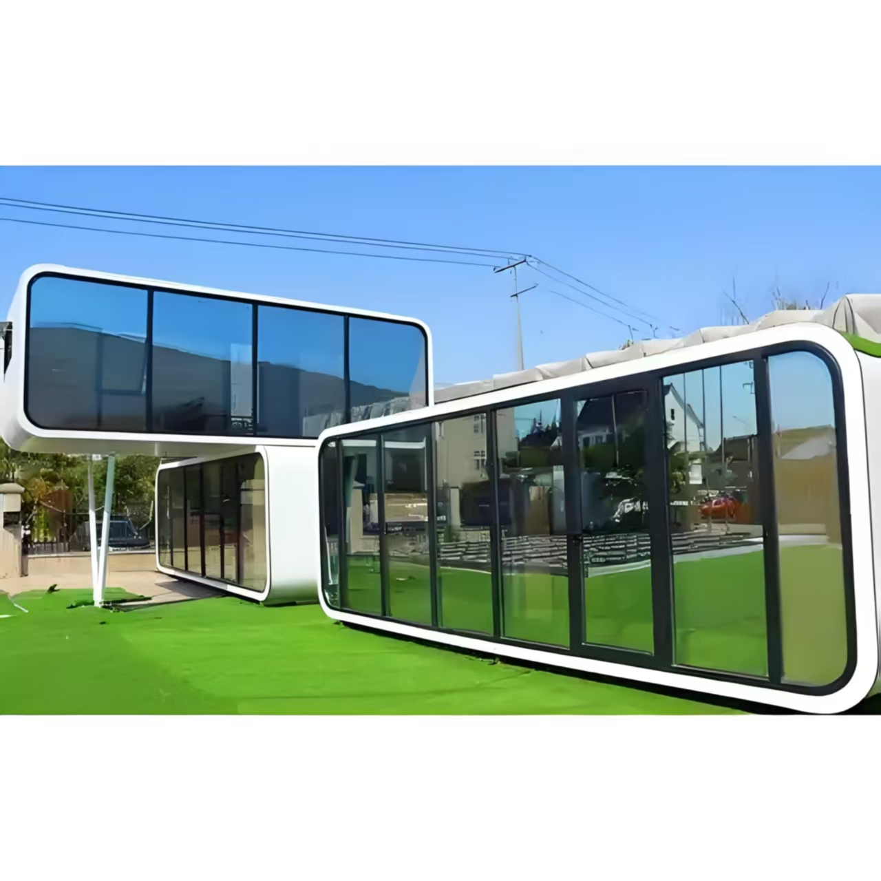 Quality Choice Prefab Cottage Apple Cabin Eco-Friendly Apple Cabin Steel Structure Apple Cabin
