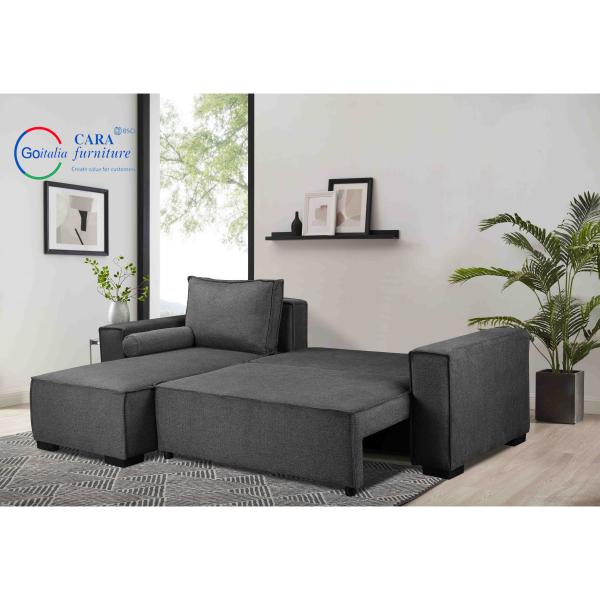 High Quality Bedroom Hotel Furniture Light Gray Sofa To Bed Living Room Furniture Modern Bed Sofa