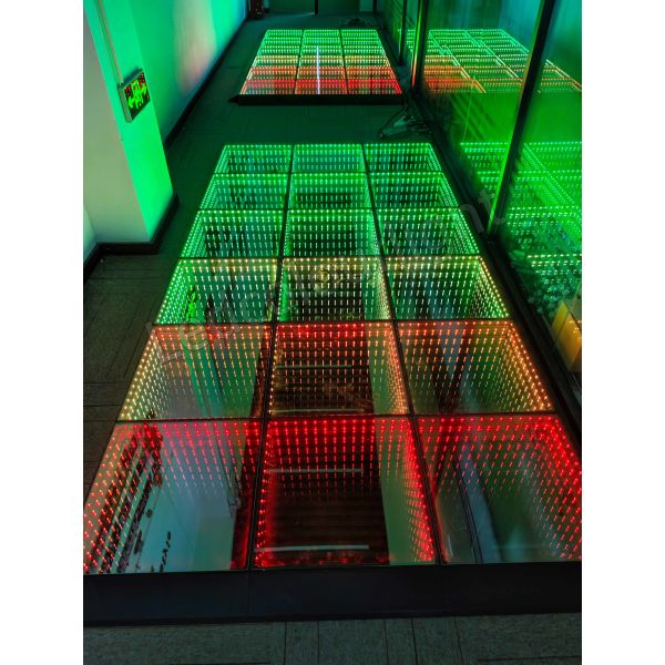 Wedding Party Event Decorative Magnetic 3D Infinity Mirror Light LED Dance Floor