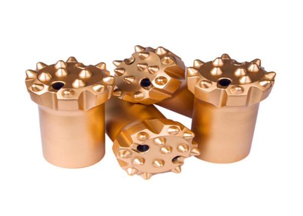 Wear Resistance 7 button Threaded Drill Button Bits, thread drilling bits for open pit mining