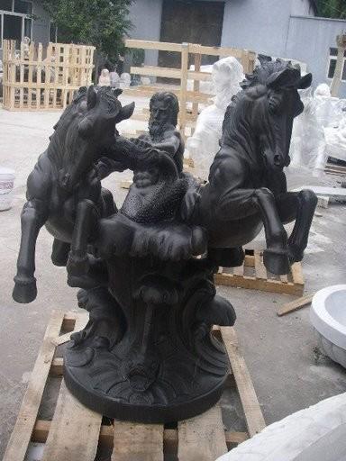 Nature Stone carving horse sculpture pink marble animal sculpture,stone carving supplier