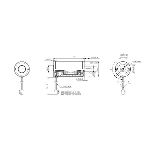 Продолжительность жизни мотора пневматического насоса высокой эффективности 40В длинная для Эндурабле мотора ДК окружающих сред 12В-230В