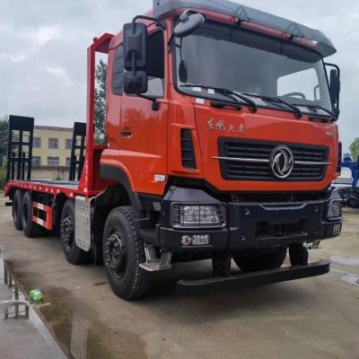 Dongfeng KR Excavator Transport Truck 375HP Flatbed Vehicle Transportation Truck