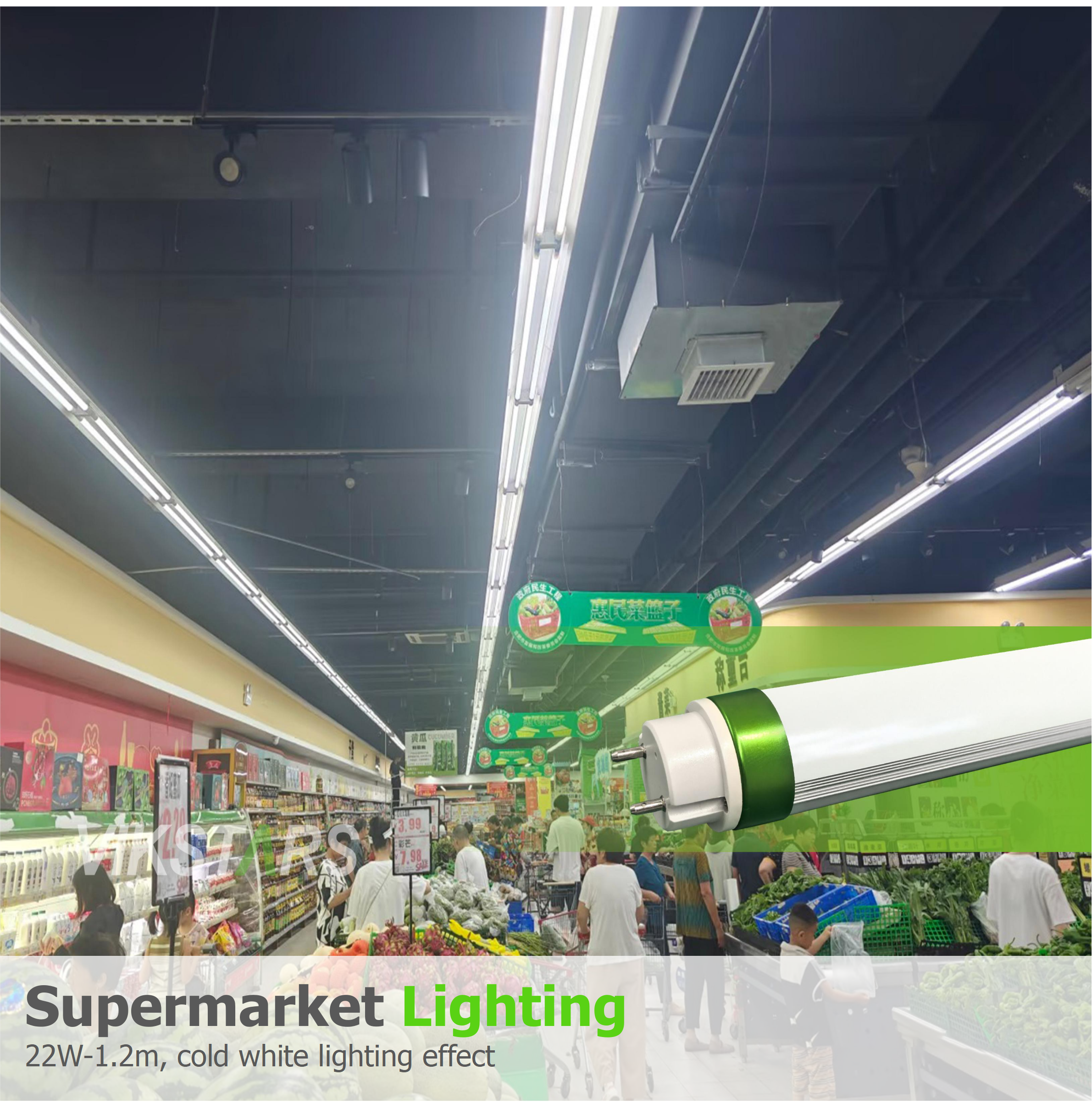 130lm/w High Lumen T8 Tube 3 Years Warranty Good Quality 10W 14W 20W LED Tube For Indoor Commercial Lighting