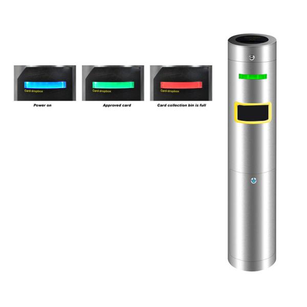 304 Stainless Steel Access Control Turnstile with DC12V Solenoid for Visitor Management System