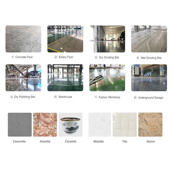 Circular PCD Grinding Disc Epoxy Polished For Marble Floor Cleaning Scraper