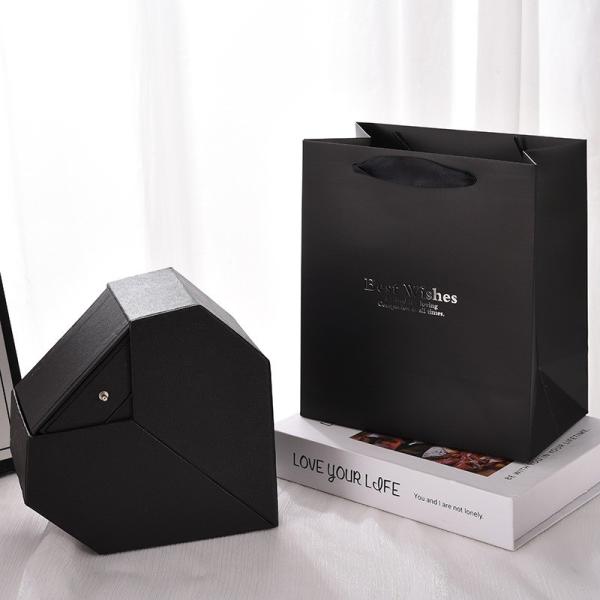 Rigid Valentine's Day Bow Gift Box With Top And Bottom Cover Large Gift Packaging Box