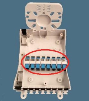 Крытый Multi прибор сетевого интерфейса жилой единицы (MDU) (NID) коробка распределения волокна Средний-пяди 8 портов
