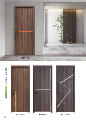 Customizable Interior WPC Door With 60mm Door Frame Line Fire Retardant