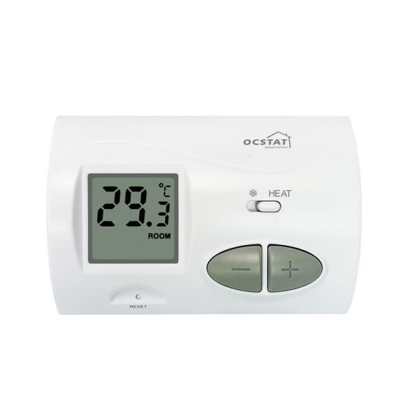Controle de temperatura não programável de aquecimento do termostato da sala do ABS branco