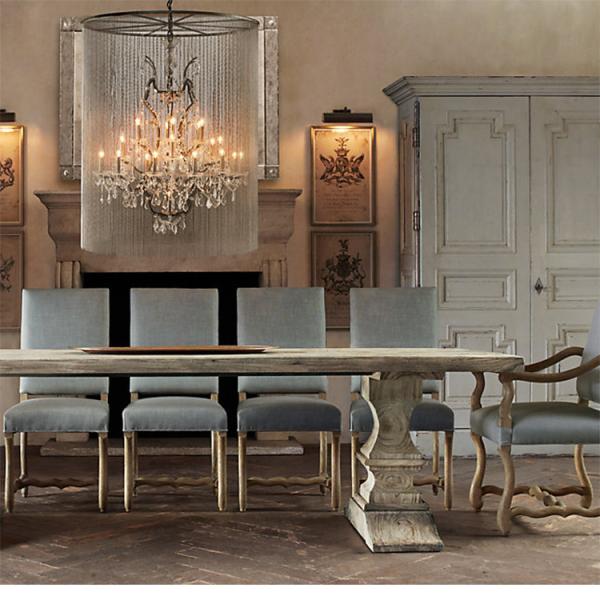 Vintage Crystal Chandelier Lighting Rustic Candle Maria Theresa Chandelier（WH-CI-119)