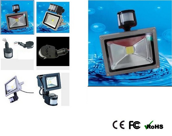 света приведенные потока 50w PIR супер яркие на открытом воздухе делают Floodlighting водостойким приведенный