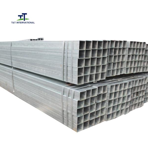 Pre Galvanized Square Steel Pipe Tube Light Weight