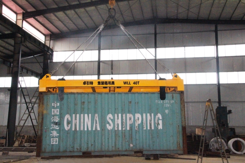 Heavy Duty Lifting Frame for ISO Containers Semi-automatic Container Spreader 20ft 40ft ISO Lifting Frame
