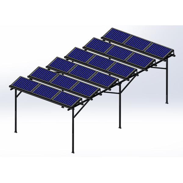 Aluminum Solar Panel Pole Mount Bracket For Solar Power Agricultural Greenhouses