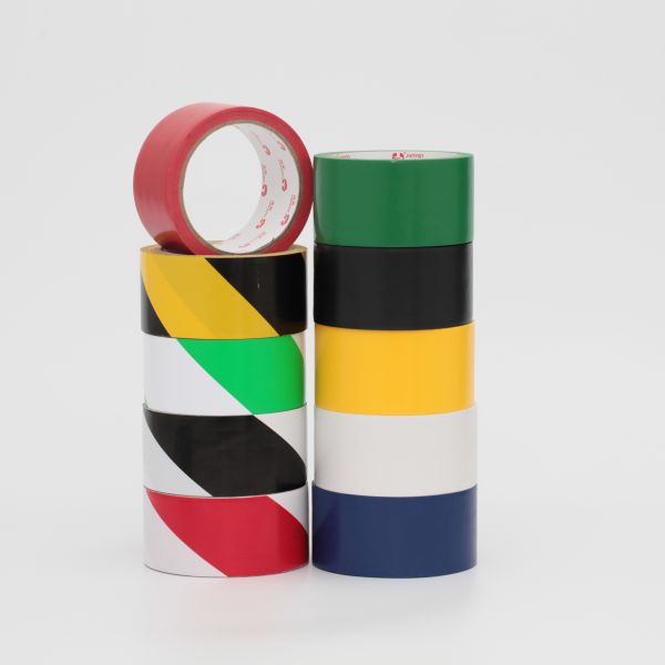 Strong Adhesive PVC Floor Marking Tape Electrical Equipment Bright Color Design Industrial Warehouse Customized Size Label