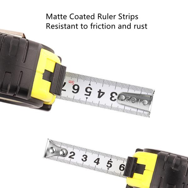 5m épaissie 19mm bande d'acier réglateur avec réglateur de compteur en caoutchouc enveloppé