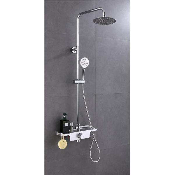 Lightweight Bathtub Shower Faucet Sets Fully Plated 304 Stainless Steel 1.5mm Thickness