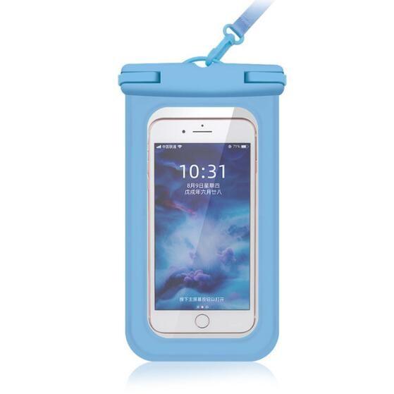 6 Inch 0.3mm PVC Waterproof Mobile Phone Pouch For Pool Beach Swimming