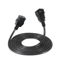 C19からC20電源コード 20A 重量用 250V 0.8M PVCケーブル