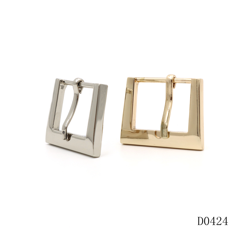 Slight Curved Pin Buckle Clasp Square Adjustable Slider Buckle For Bag Strapping