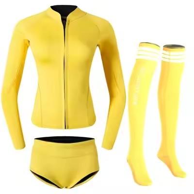 UV Protection Scuba Diving Wetsuit Women'S Freediving Wetsuit With Colorful Long Socks Pants