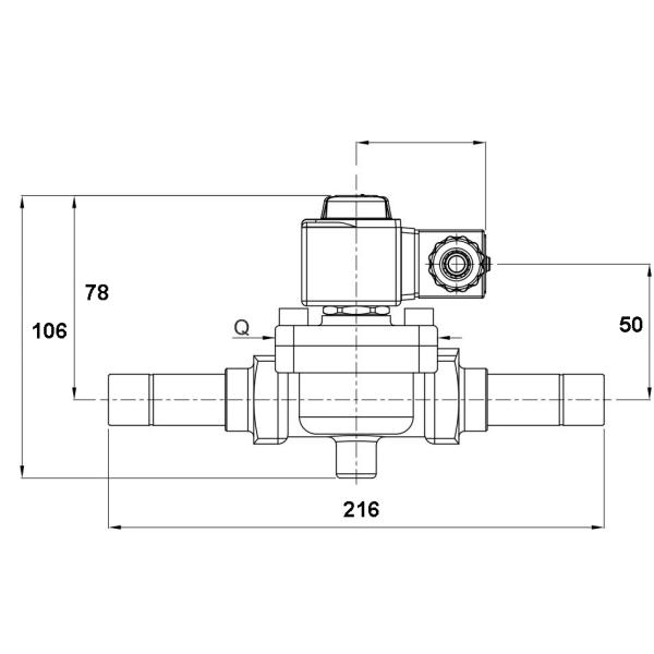 11/8'' ODF Port Size Refrigeration Solenoid Valve In Freezer Machines MSV-1099/9