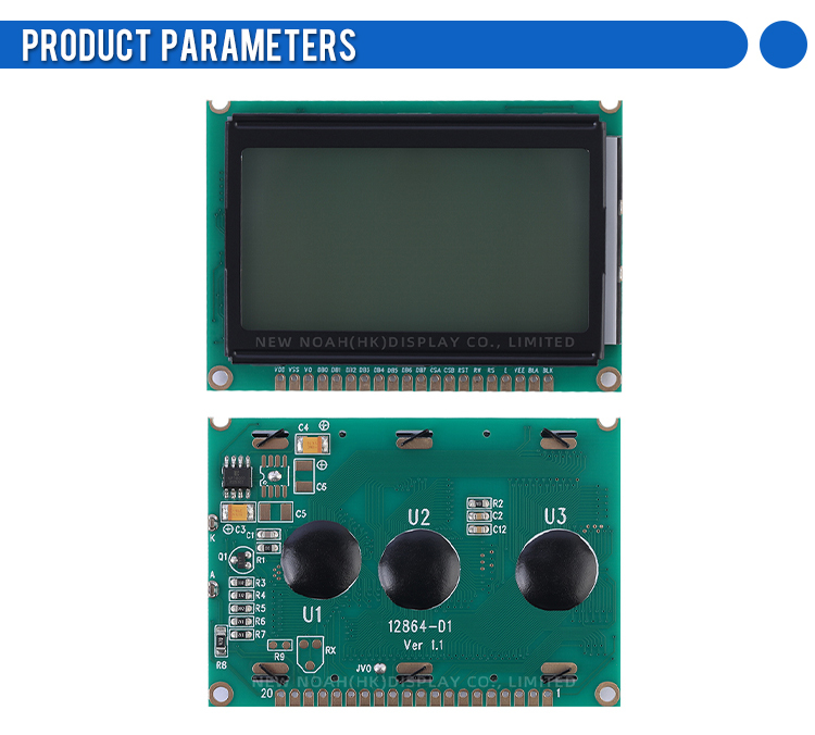 Grey Film LCD12864-D1 Low-Power LCD Display LCM Module Controller SBN0064