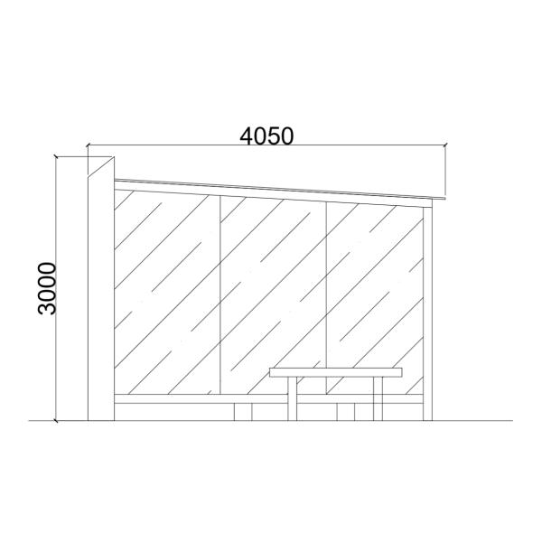 H3000mm Smart Bus Stop System
