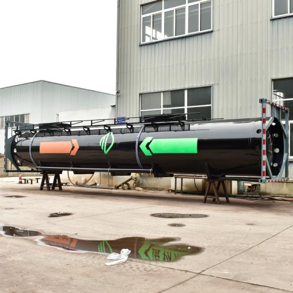 40 Foot ISO Tank Container For Chemical Liquid Crude Oil Diesel Gasoline Transport