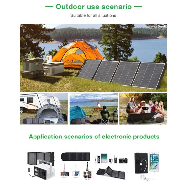 Портативный складной солнечный коврик 200 Вт складной солнечный одеял OEM