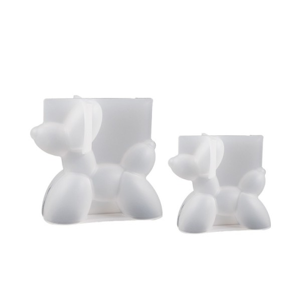 3D 3D Silicone Puppy Mold DIY Aromatherapy Gypsum Candle Trojan Dog Resin Balloon Dog Dropping Mold