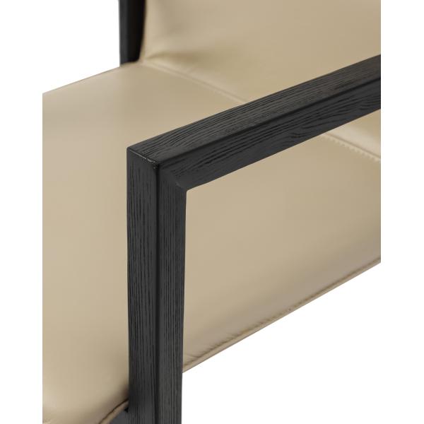 Chaise de bureau moderne en bois massif fauteuil type couleur marron