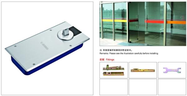 Floor Hinge T-220B, color:black or blue, casting iron,  weight capacity 90kgs,