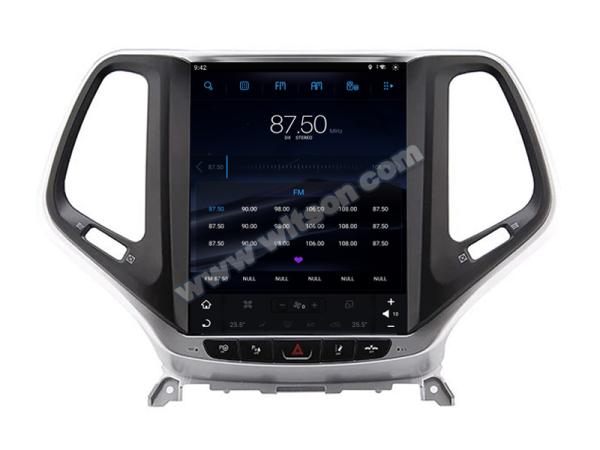 9Écran de 7 poucesTesla Écran Android vertical Pour Jeep Cherokee 5 KL 2014-2018 Moteur multimédia stéréo GPS Lecteur de jeu de voiture