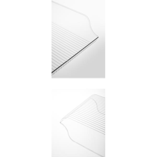 Transparent Fridge Organiser Boxes 37x11cm Plastic Kitchen Organizer