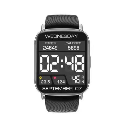 IP67 22MM Silicone Shell Smart Watch Body Temp With Voice Assistant